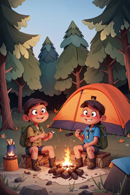 49908-1174953508-masterpiece,  best quality,Girl Scout, Camping, Forest, Outdoors, Adventure, Nature, Tent, Campfire, Wilderness, Hiking, Explora.png